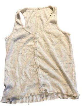 rag & bone/JEAN Ribbed Button Tank Top MM